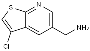 3-Chlorothieno[2,3-b]pyridine-5-methanamine Struktur