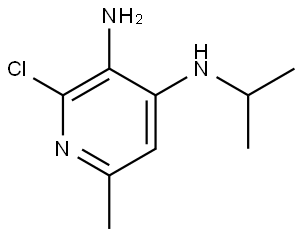 2-Chloro-6-methyl-N4-(1-methylethyl)-3,4-pyridinediamine Struktur