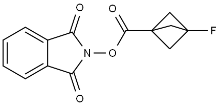 1,3-dioxoisoindol-2-yl 3-fluorobicyclo[1.1.1]pentane-1-carboxylate Struktur