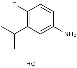 4-Fluoro-3-isopropylaniline hydrochloride Struktur