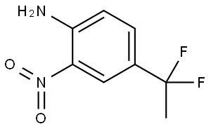 4-(1,1-Difluoroethyl)-2-nitrobenzenamine Struktur