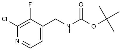 tert-Butyl ((2-chloro-3-fluoropyridin-4-yl)methyl)carbamate Struktur