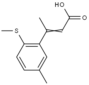 BETA,5-DIMETHYL-2-(METHYLTHIO)CINNAMIC ACID Struktur