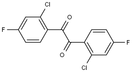 1,2-bis(2-chloro-4-fluorophenyl)-1,2-ethanedione Struktur