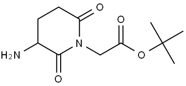 tert-Butyl 2-(3-amino-2,6-dioxopiperidin-1-yl)acetate Struktur