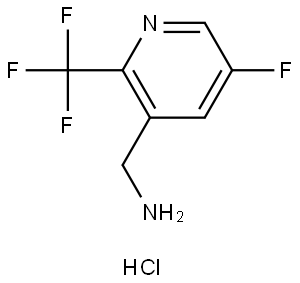 (5-Fluoro-2-(trifluoromethyl)pyridin-3-yl)methanamine hydrochloride Struktur