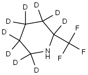 2-(trifluoromethyl)piperidine-2,3,3,4,4,5,5,6,6-d9 Struktur