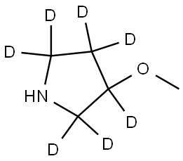 3-methoxypyrrolidine-2,2,3,4,4,5,5-d7 Struktur