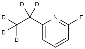 2-(ethyl-d5)-6-fluoropyridine Struktur