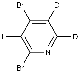 2,4-dibromo-3-iodopyridine-5,6-d2 Struktur
