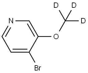 4-bromo-3-(methoxy-d3)pyridine Structure