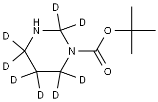 tert-butyl tetrahydropyrimidine-1(2H)-carboxylate-2,2,4,4,5,5,6,6-d8 Struktur