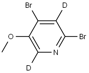 2,4-dibromo-5-methoxypyridine-3,6-d2 Struktur