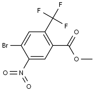 methyl 4-bromo-5-nitro-2-(trifluoromethyl)benzoate Struktur
