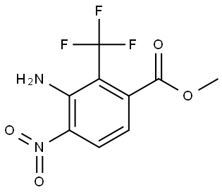 Methyl 3-amino-4-nitro-2-(trifluoromethyl)benzoate Struktur