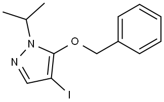 5-(Benzyloxy)-4-iodo-1-isopropyl-1H-pyrazole Struktur
