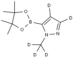 1-(methyl-d3)-5-(4,4,5,5-tetramethyl-1,3,2-dioxaborolan-2-yl)-1H-pyrazole-3,4-d2|