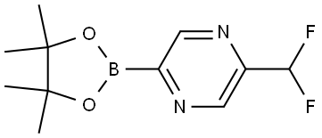 2-(difluoromethyl)-5-(4,4,5,5-tetramethyl-1,3,2-dioxaborolan-2-yl)pyrazine Structure