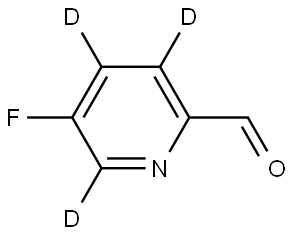 5-fluoropicolinaldehyde-3,4,6-d3 Struktur