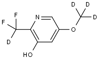2-(difluoromethyl-d)-5-(methoxy-d3)pyridin-3-ol Struktur