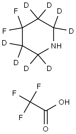 4,4-difluoropiperidine-2,2,3,3,5,5,6,6-d8 2,2,2-trifluoroacetate Struktur