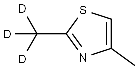 4-methyl-2-(methyl-d3)thiazole Struktur