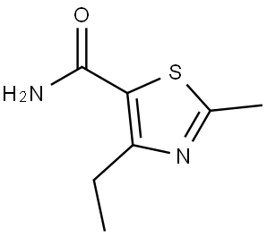 4-Ethyl-2-methylthiazole-5-carboxamide Struktur