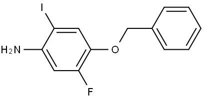 4-(Benzyloxy)-5-fluoro-2-iodoaniline Struktur