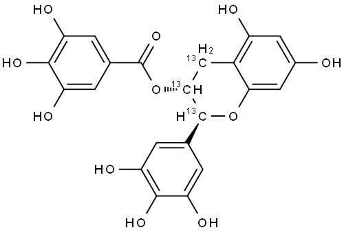 (+/-)-Gallocatechin-[13C3] Gallate Struktur