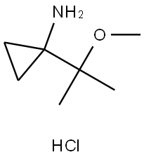 1-(2-Methoxypropan-2-yl)cyclopropanamine hydrochloride Struktur