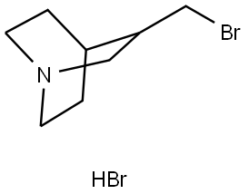 1-Azabicyclo[2.2.2]octane, 3-(bromomethyl)-, hydrobromide (1:1) Struktur