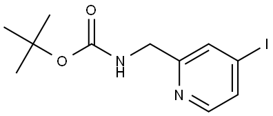 tert-Butyl ((4-iodopyridin-2-yl)methyl)carbamate Struktur