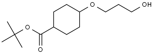 tert-Butyl 4-(3-hydroxypropoxy)cyclohexane-1-carboxylate Struktur