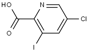 5-Chloro-3-iodopicolinic acid Struktur