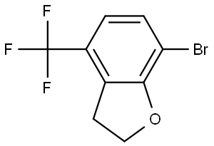 7-Bromo-4-(trifluoromethyl)-2,3-dihydrobenzofuran Struktur