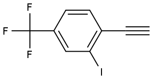 1-Ethynyl-2-iodo-4-(trifluoromethyl)benzene Struktur
