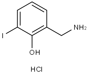 2-(Aminomethyl)-6-iodophenol hydrochloride Struktur