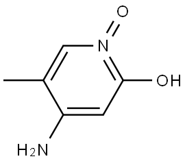 2-Pyridinol, 4-amino-5-methyl-, 1-oxide Struktur