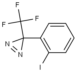 3H-Diazirine, 3-(2-iodophenyl)-3-(trifluoromethyl)- Struktur