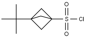 3-(1,1-Dimethylethyl)bicyclo[1.1.1]pentane-1-sulfonyl chloride Struktur