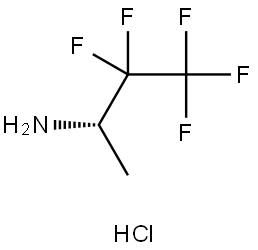 (S)-3,3,4,4,4-Pentafluorobutan-2-amine hydrochloride Struktur