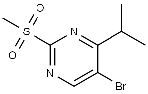 5-Bromo-4-isopropyl-2-(methylsulfonyl)pyrimidine Struktur