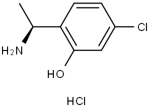 Phenol, 2-[(1S)-1-aminoethyl]-5-chloro-, hydrochloride (1:1) Struktur