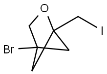 4-bromo-1-(iodomethyl)-2-oxabicyclo[2.1.1]hexan
e Struktur