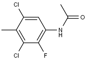 Acetamide, N-(3,5-dichloro-2-fluoro-4-methylphenyl)- Struktur