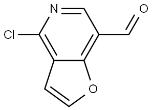 4-Chlorofuro[3,2-c]pyridine-7-carbaldehyde Struktur