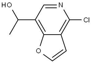 1-(4-Chlorofuro[3,2-c]pyridin-7-yl)ethanol Struktur