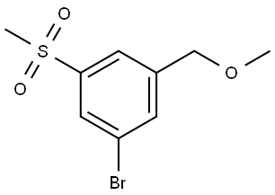 1-Bromo-3-(methoxymethyl)-5-(methylsulfonyl)benzene Struktur