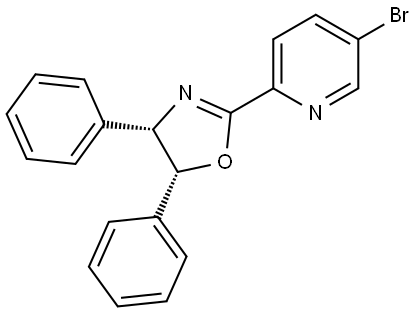 (4S,5R)-2-(5-Bromopyridin-2-yl)-4,5-diphenyl-4,5-dihydrooxazole Struktur