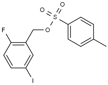 2-Fluoro-5-iodobenzyl 4-methylbenzenesulfonate Struktur
